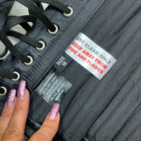 HOURGLASS ANGEL SHORT UNDERBUST COTTON CORSET - Picture 7 of 9